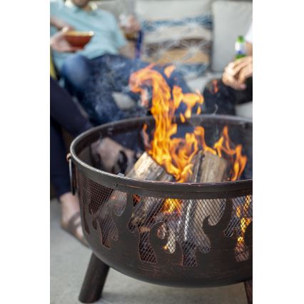 Přenosné ohniště na dřevo s roštem WILDFIRE pr. 61 cm