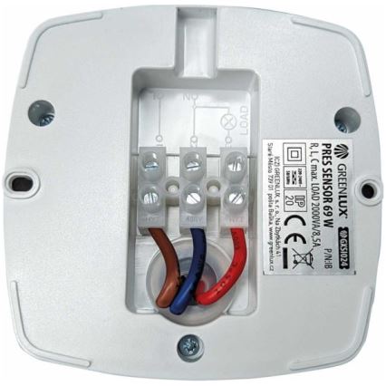 Prezenční hlásič PRES SENSOR 2000W bílá