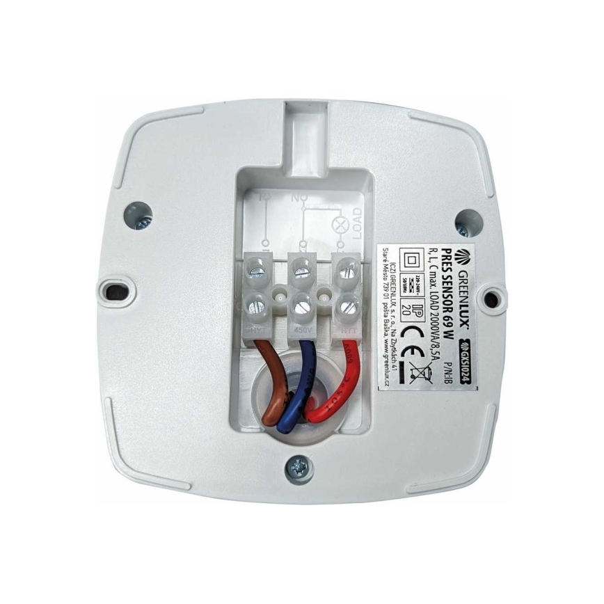 Prezenční hlásič PRES SENSOR 2000W bílá