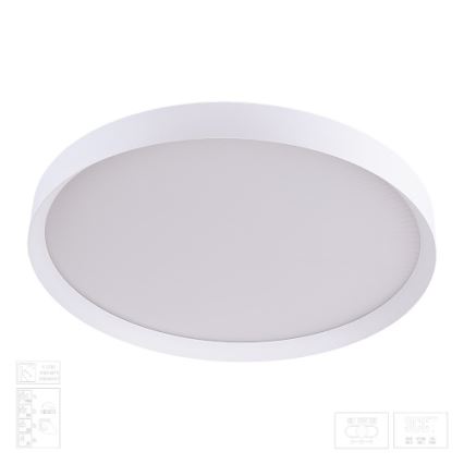 Prezent 17316 - LED Stmívatelné stropní svítidlo MAYSA LED/72W/230V 3000/4000/6000K pr. 77 cm bílá