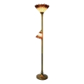 Prezent 244 - Stojací lampa TIFFANY 1xE27/60W/230V + 1xE14/25W
