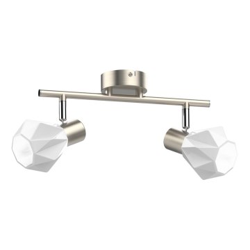 Prezent 27510 - Bodové svítidlo METIS 2xE14/40W/230V matný chrom