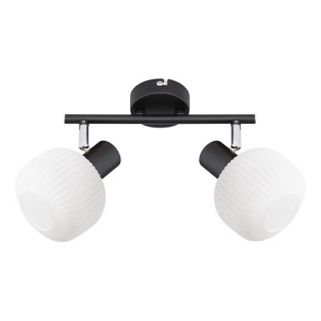 Prezent 27520 - Bodové svítidlo ARYA 2xE14/40W/230V černá/bílá