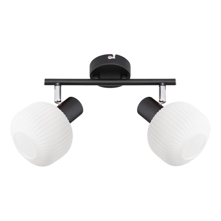 Prezent 27520 - Bodové svítidlo ARYA 2xE14/40W/230V černá/bílá