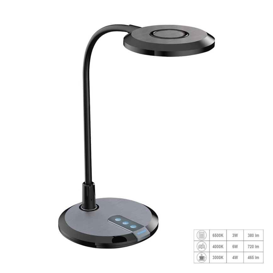 Prezent 31219 - LED Stmívatelná dotyková flexibilní stolní lampa PIXIE LED/7W/230V 3000-6500K