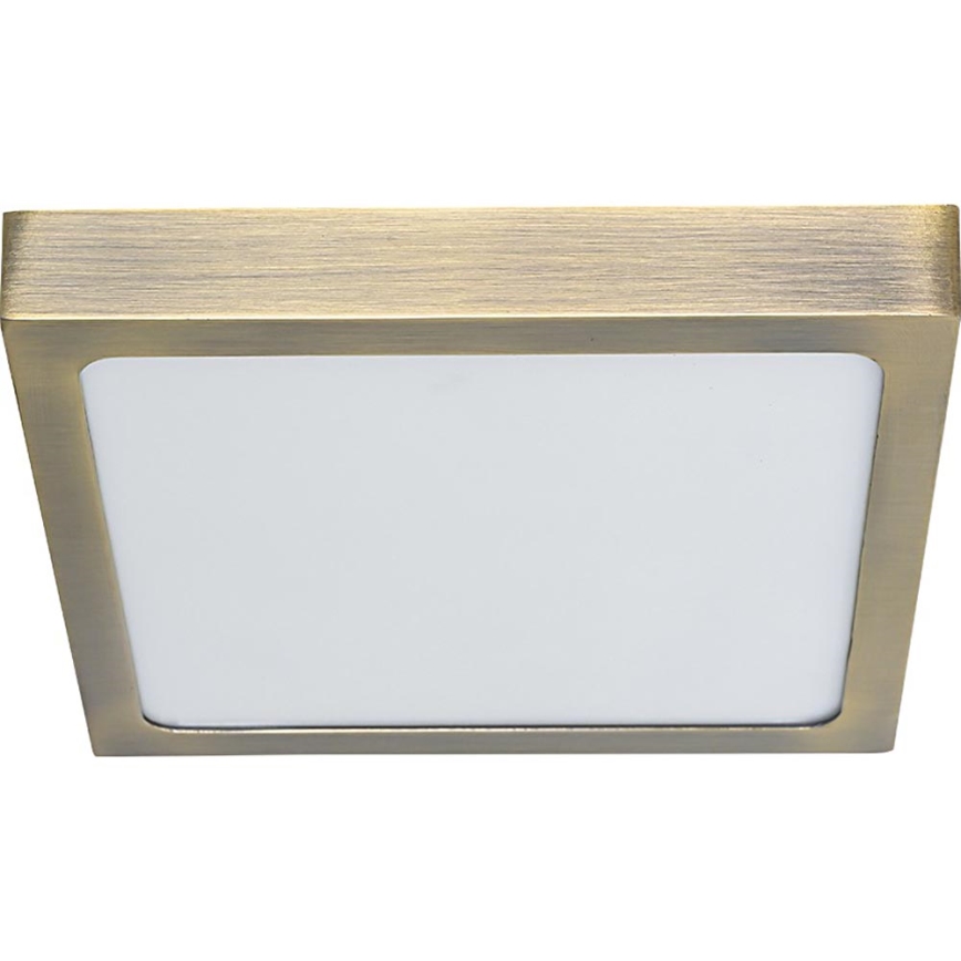 Prezent 49064 - LED Stropní svítidlo LENYS LED/22W/230V 4000K 22,5x22,5 cm mosaz