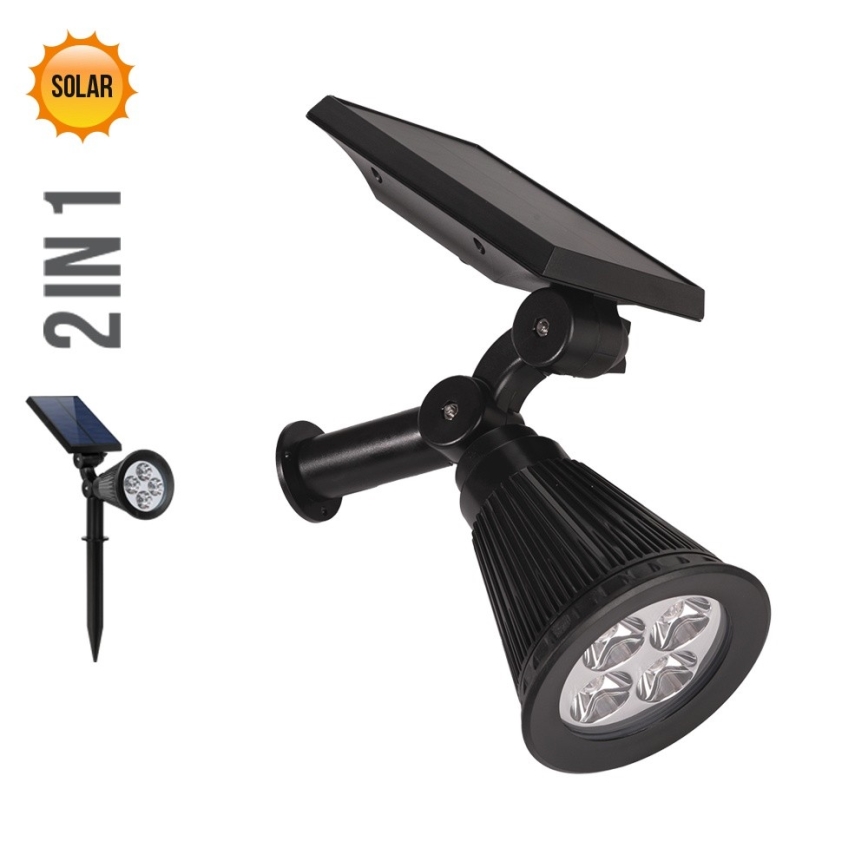Prezent 65286 - LED Solární svítidlo 2v1 LION LED/2W/3,7V IP44 2220 mAh