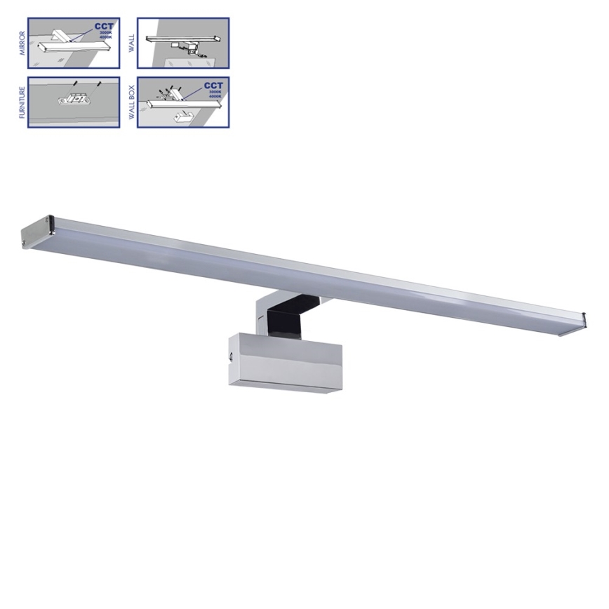 Prezent 70228 - LED Koupelnové osvětlení zrcadla TREMOLO PLUS LED/12W/230V IP44 3000/4000K 78 cm