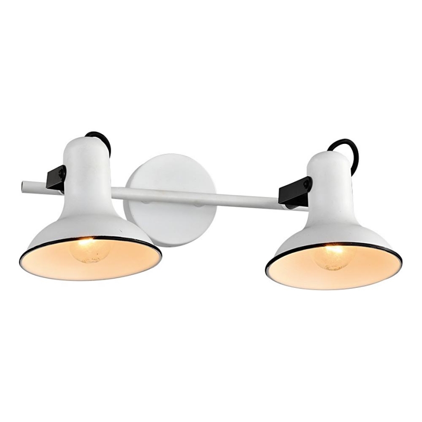 Prezent 75474 - Nástěnné bodové svítidlo ANDORA 2xE14/40W/230V bílá