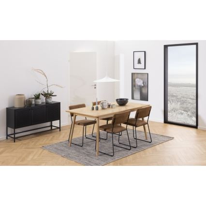 Příborník SETH 125x40 cm černá