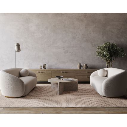 Přírodní koberec FIR WOOL 120x170 cm 2600 g/m2 krémová