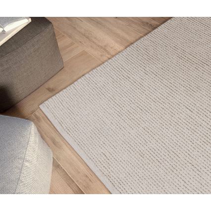 Přírodní koberec FIR WOOL 120x170 cm 2600 g/m2 krémová