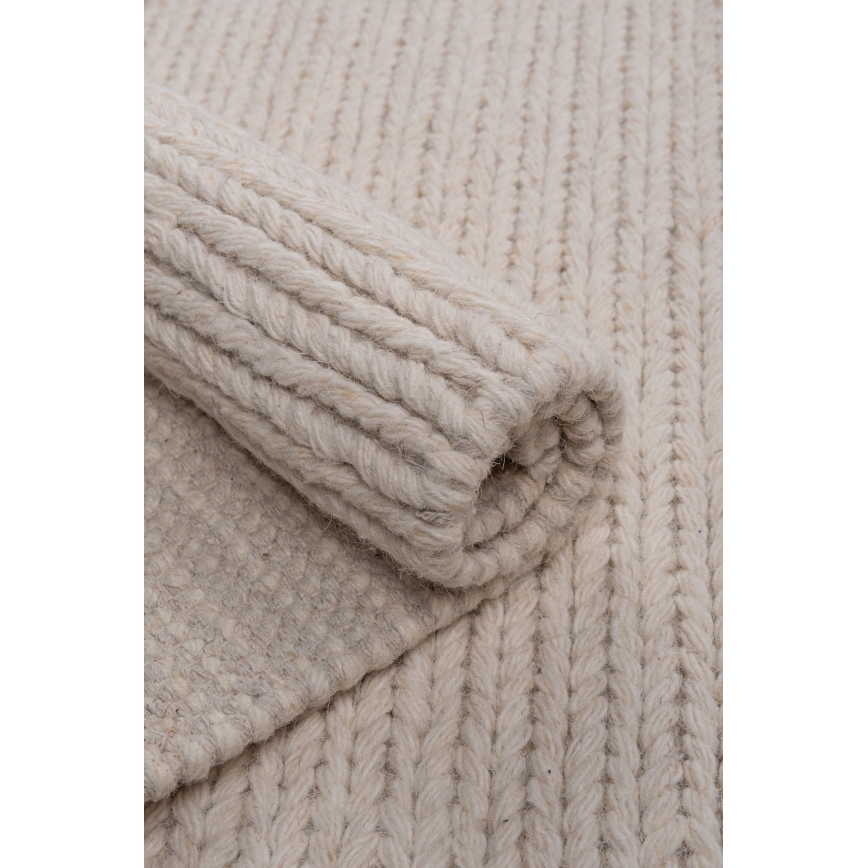 Přírodní koberec FIR WOOL 120x170 cm 2600 g/m2 krémová