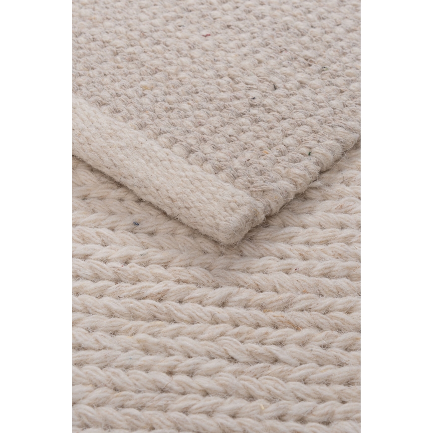 Přírodní koberec FIR WOOL 120x170 cm 2600 g/m2 krémová