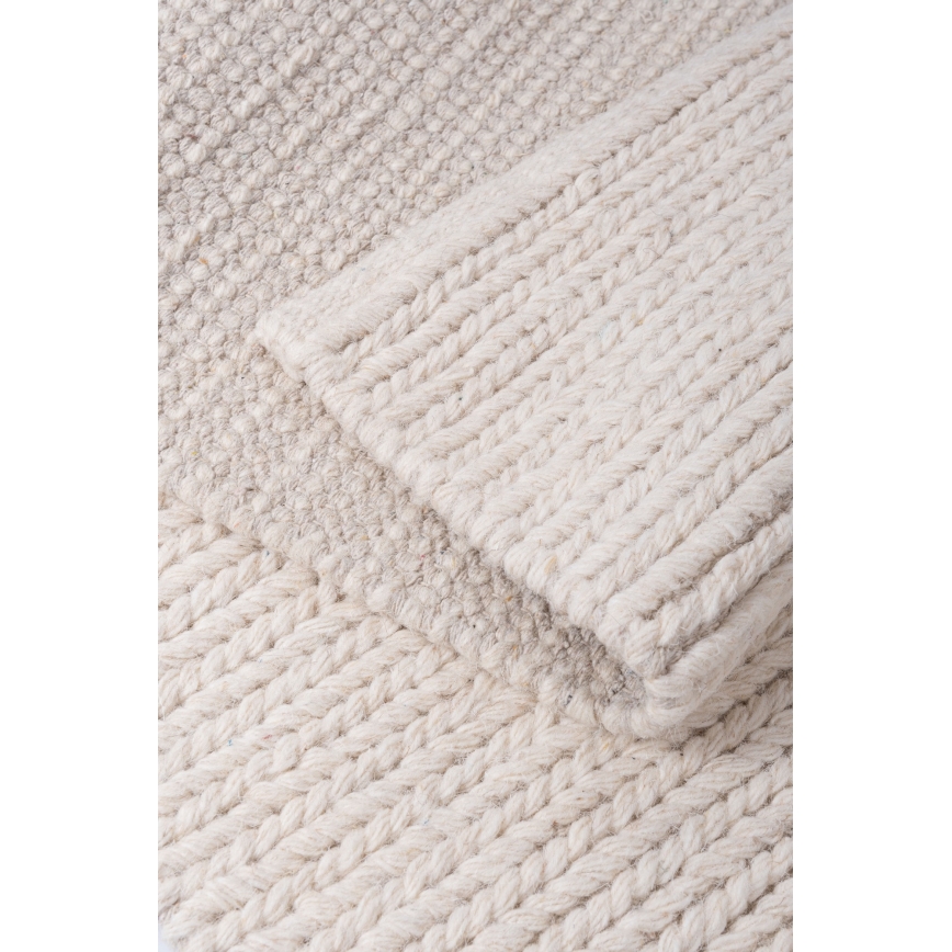 Přírodní koberec FIR WOOL 120x170 cm 2600 g/m2 krémová