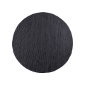 Přírodní kulatý koberec FIR WOOL 160 cm 2600 g/m2 antracit