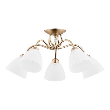 Přisazený lustr AMARILLO 5xE27/15W/230V zlatá