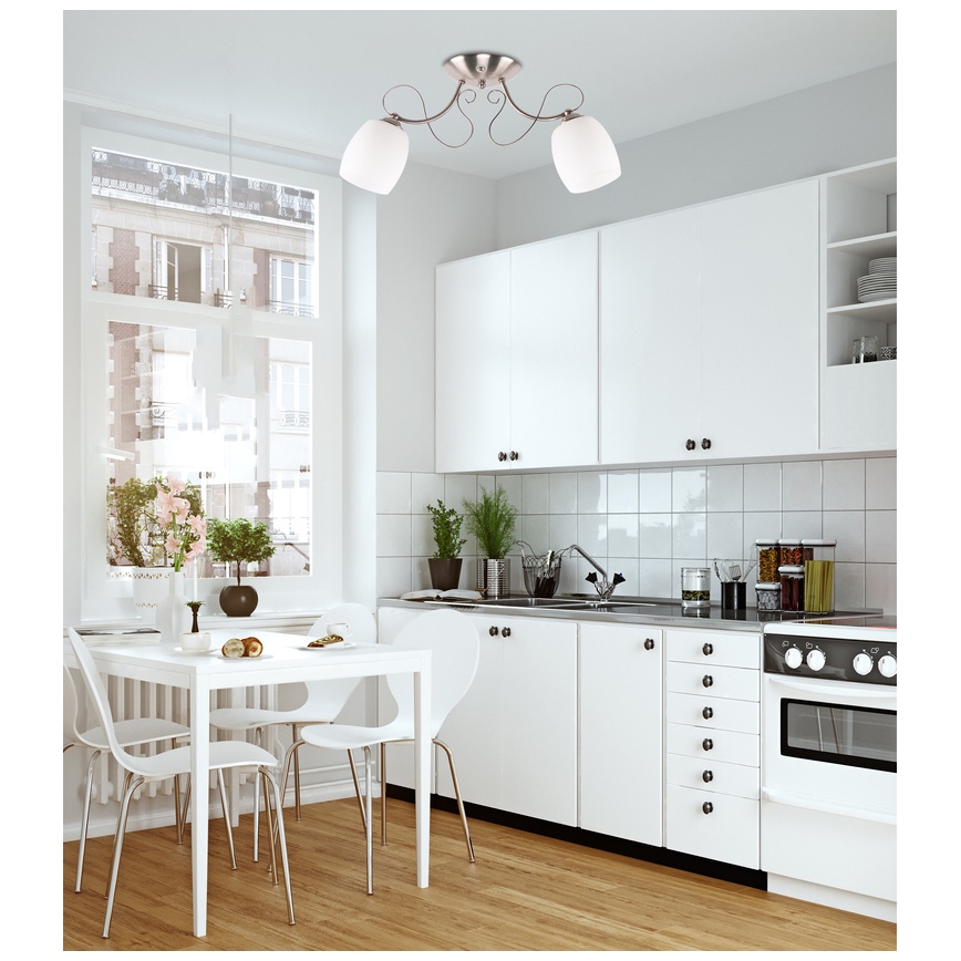 Přisazený lustr AMBA 2xE27/40W/230V