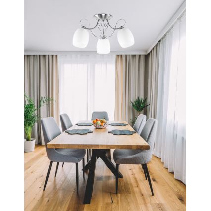 Přisazený lustr AMBA 3xE27/40W/230V