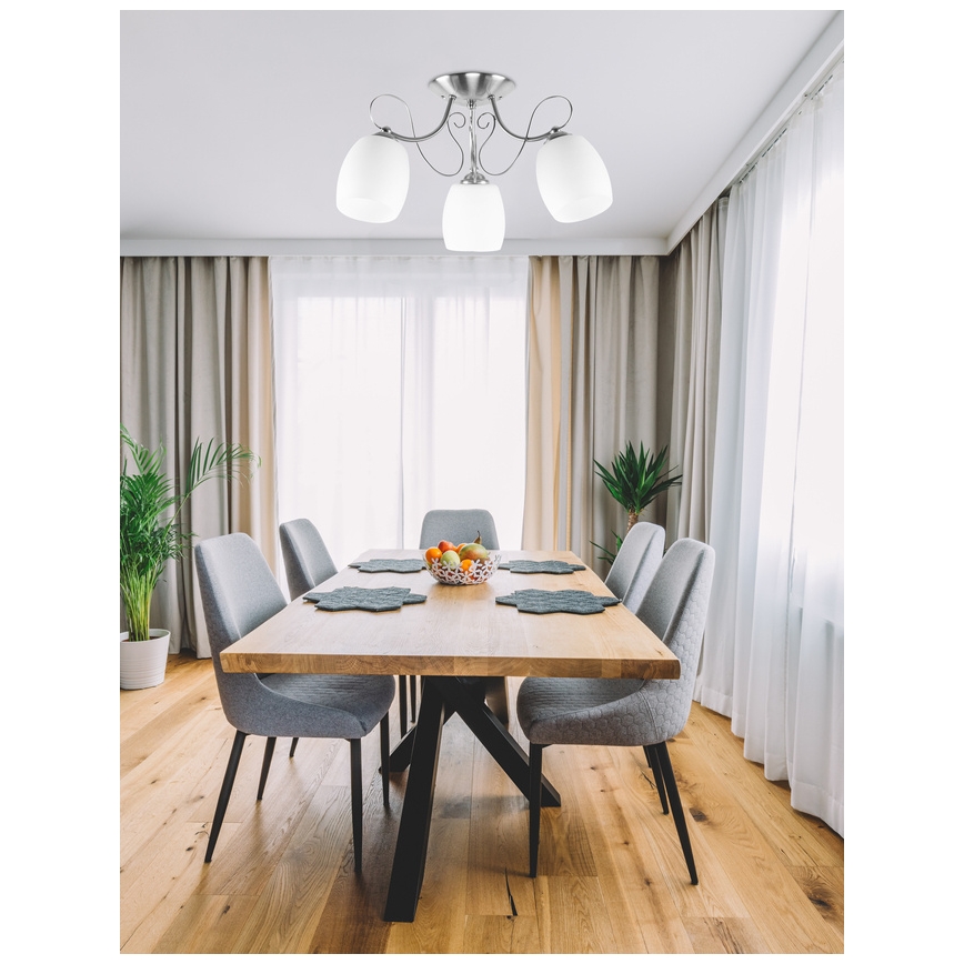 Přisazený lustr AMBA 3xE27/40W/230V