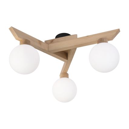 Přisazený lustr ANTONIO 3xG9/5W/230V dub/bílá