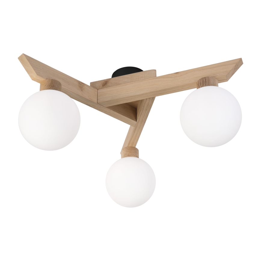 Přisazený lustr ANTONIO 3xG9/5W/230V dub/bílá