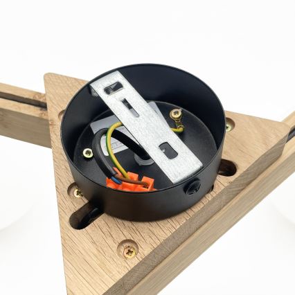 Přisazený lustr ANTONIO 3xG9/5W/230V dub/bílá