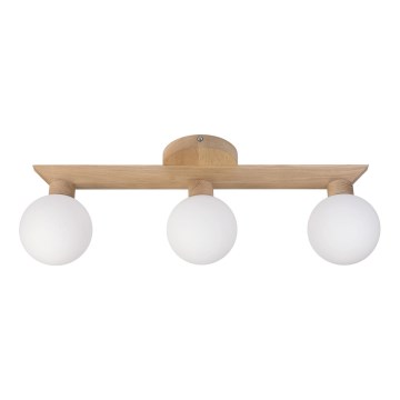 Přisazený lustr ANTONIO 3xG9/5W/230V dub/bílá