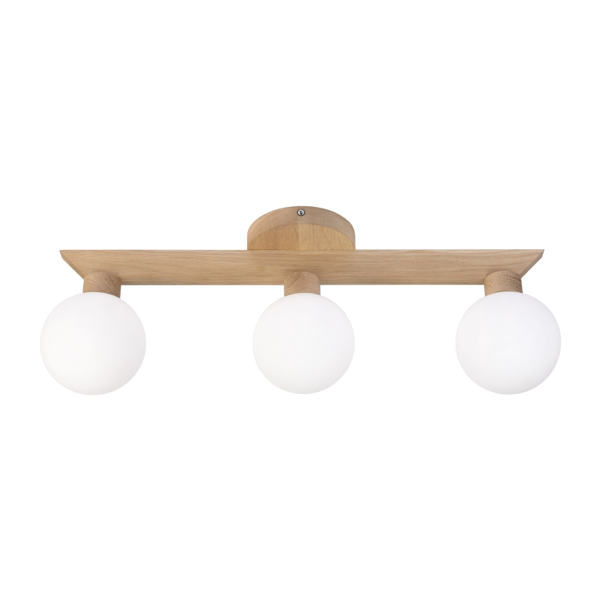 Přisazený lustr ANTONIO 3xG9/5W/230V dub/bílá