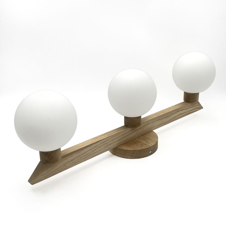 Přisazený lustr ANTONIO 3xG9/5W/230V dub/bílá