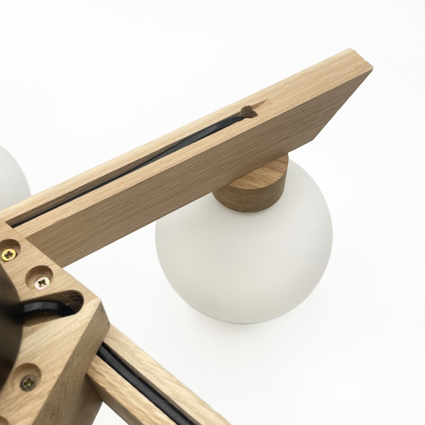 Přisazený lustr ANTONIO 5xG9/5W/230V dub/bílá