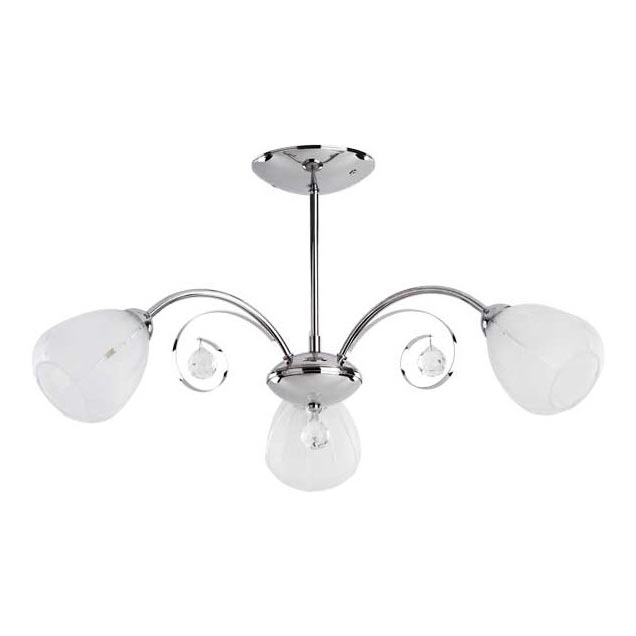 Přisazený lustr APOLLO 3xE14/10W/230V lesklý chrom