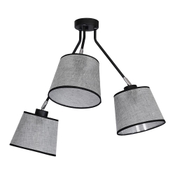 Přisazený lustr ASTA 3xE27/60W/230V černá