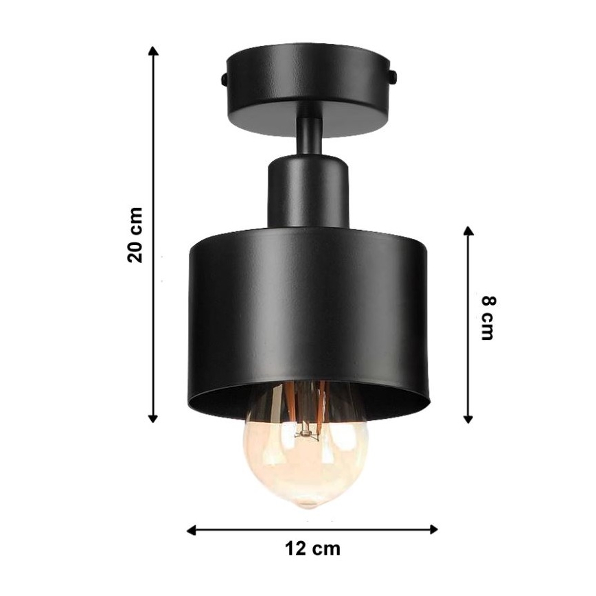 Přisazený lustr BODO 1xE27/60W/230V