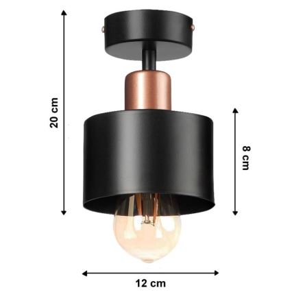 Přisazený lustr BODO 1xE27/60W/230V