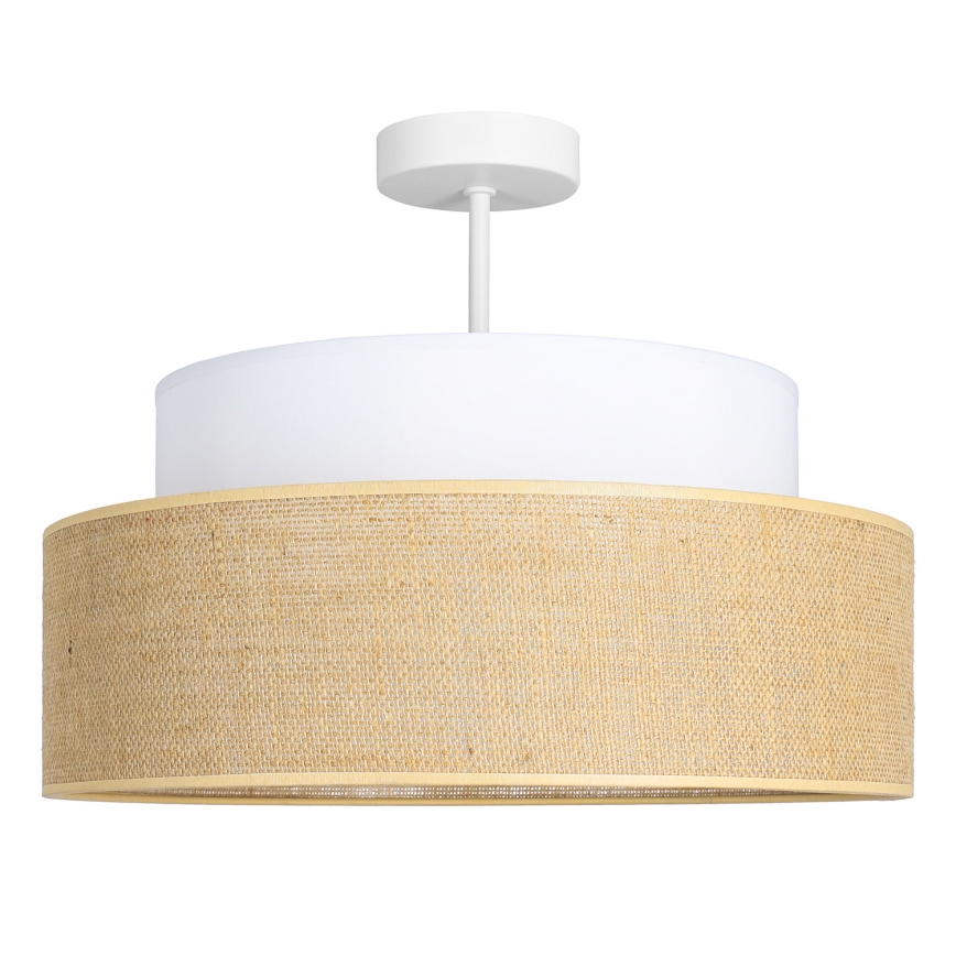Přisazený lustr BOHO 1xE27/60W/230V bílá/béžová
