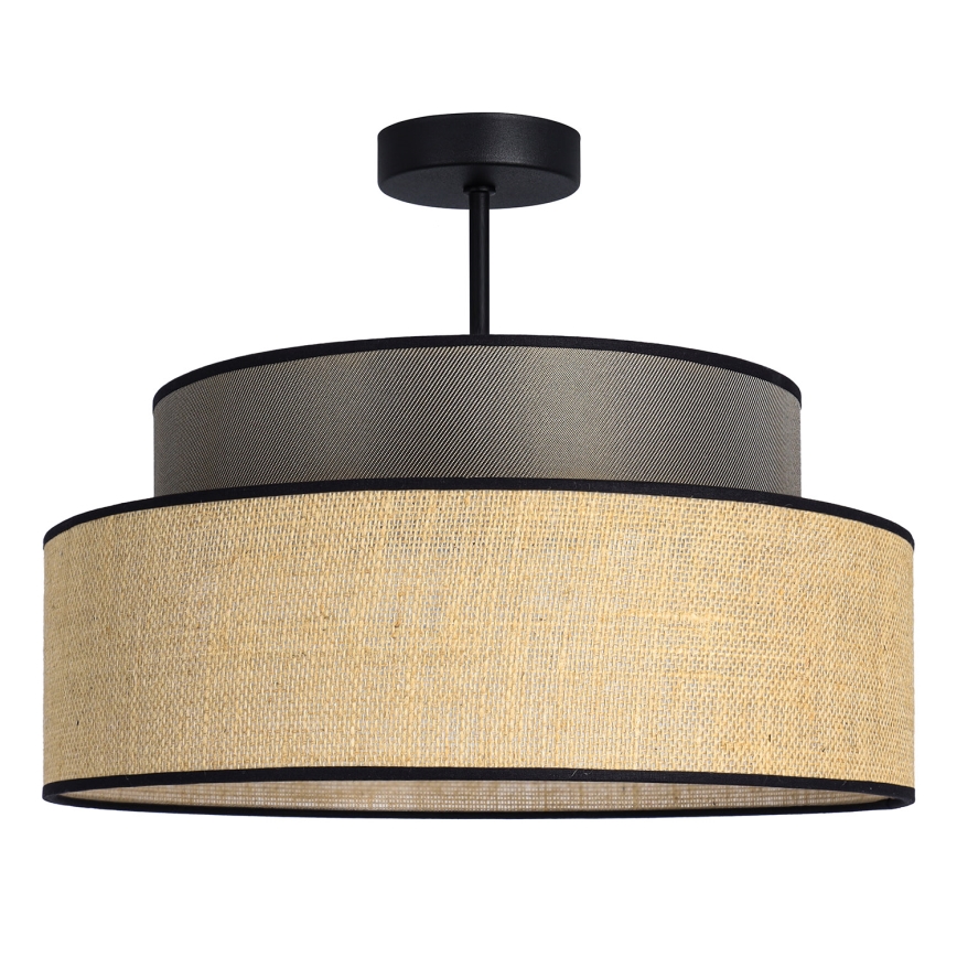 Přisazený lustr BOHO 1xE27/60W/230V hnědá/béžová