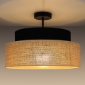 Přisazený lustr BOHO 1xE27/60W/230V pr. 40 cm černá/béžová