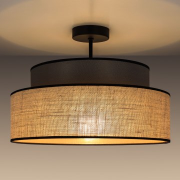 Přisazený lustr BOHO 1xE27/60W/230V pr. 40 cm hnědá/béžová