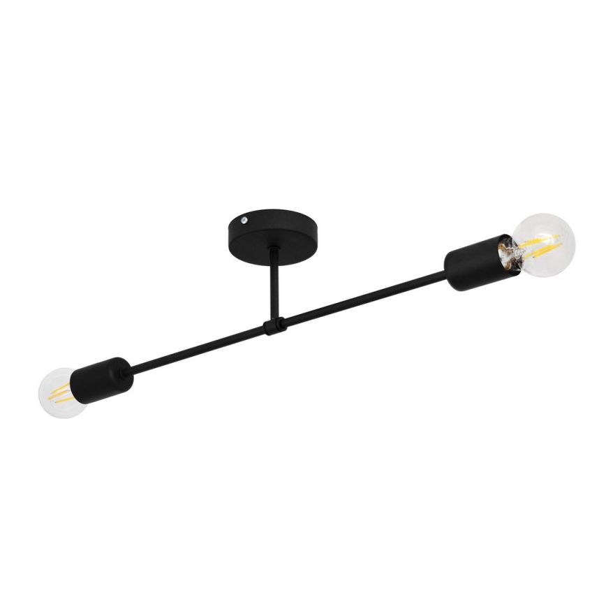 Přisazený lustr CAMBRIDGE 2xE27/15W/230V černá