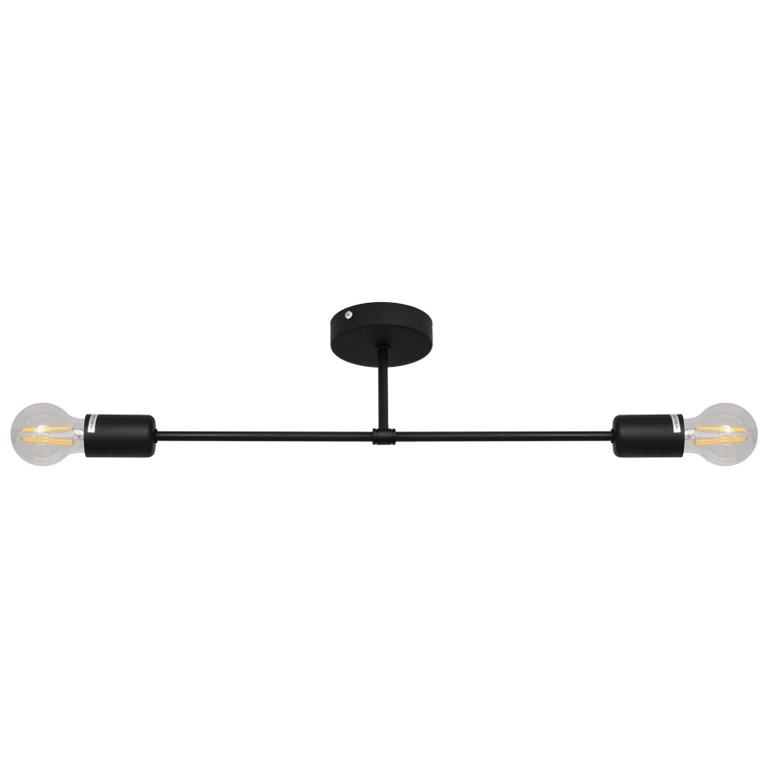 Přisazený lustr CAMBRIDGE 2xE27/15W/230V černá