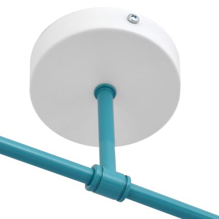 Přisazený lustr CAMBRIDGE 2xE27/15W/230V modrá