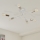 Přisazený lustr CAMBRIDGE 6xE27/15W/230V mosaz/bílá
