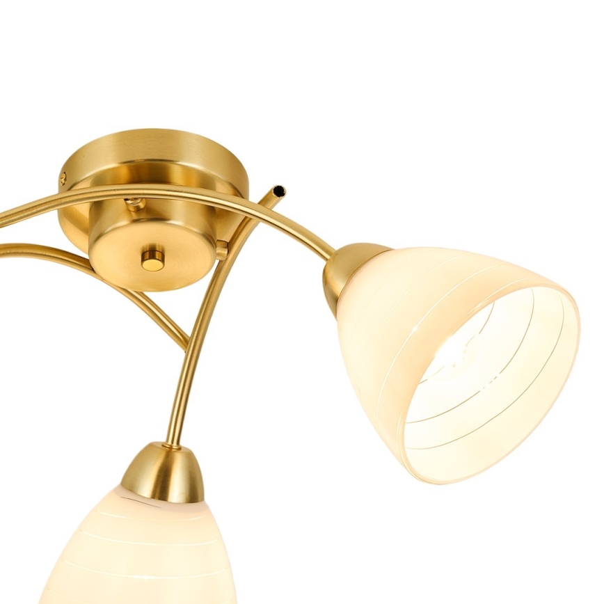 Přisazený lustr CLARA 3xE27/15W/230V zlatá