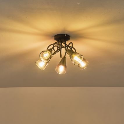 Přisazený lustr CLASSY 5xE14/7W/230V