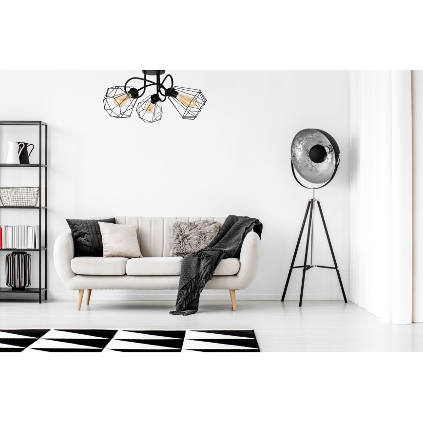 Přisazený lustr DIAMENT 3xE27/60W/230V