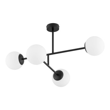 Přisazený lustr DILON 4xE14/10W/230V černá