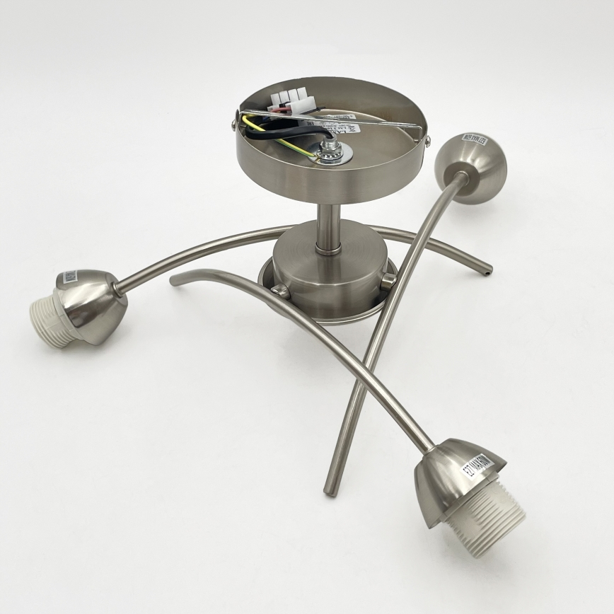 Přisazený lustr DONNA 3xE27/60W/230V nikl