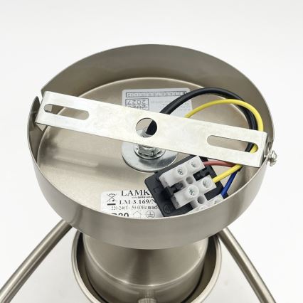 Přisazený lustr DONNA 3xE27/60W/230V nikl