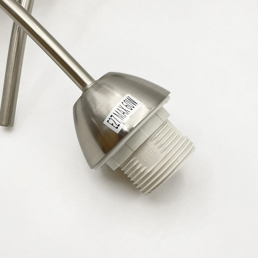 Přisazený lustr DONNA 3xE27/60W/230V nikl